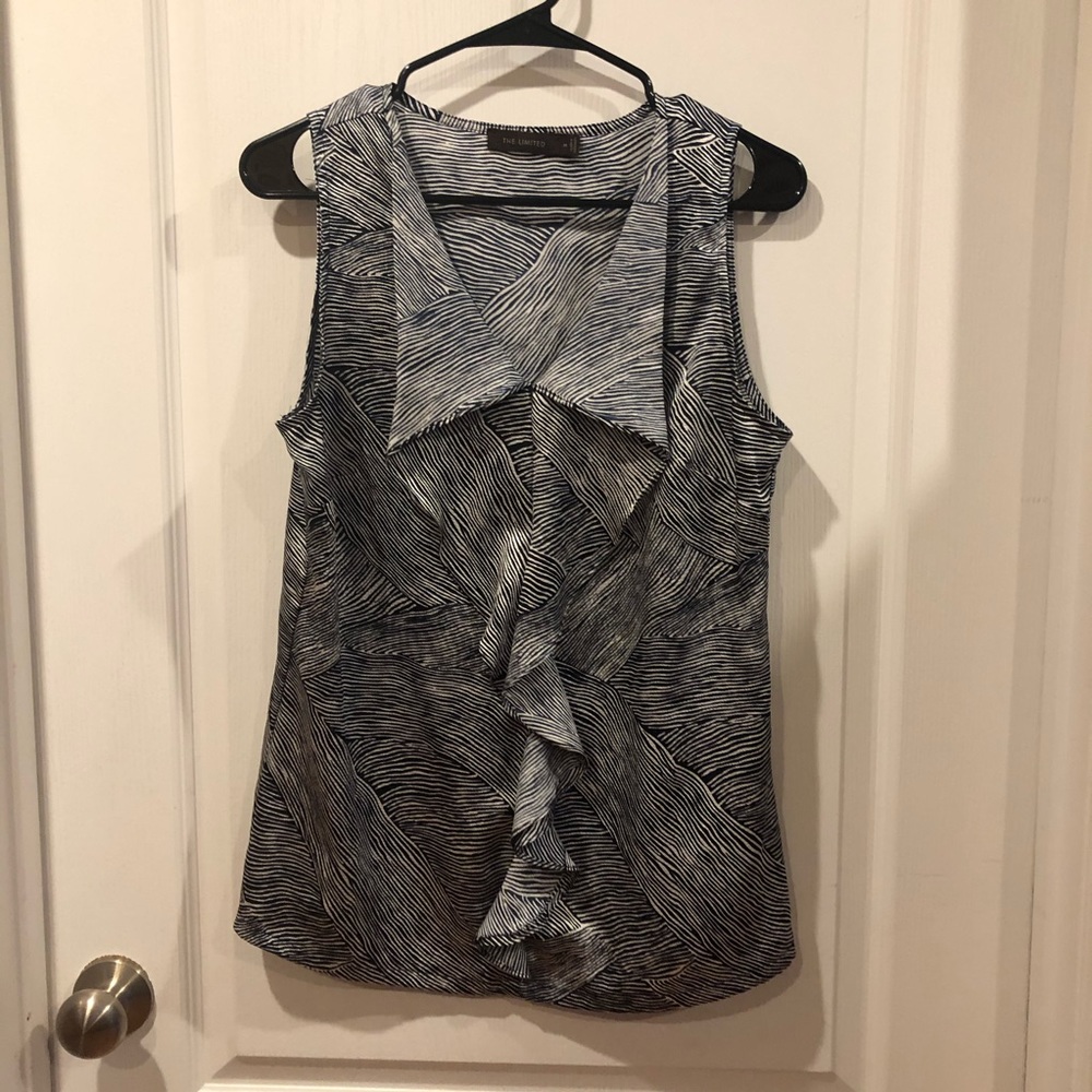The Limited Dark Navy Flowy Tank Top